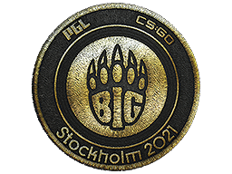 Sticker | BIG (Gold) | Stockholm 2021