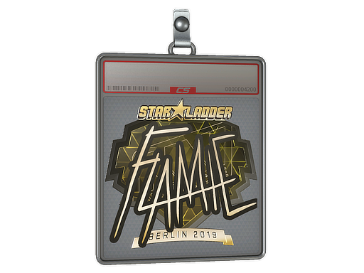 Sticker Slab: flamie (Gold) | Berlin 2019