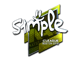 s1mple (Foil) | Boston 2018