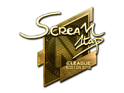 Sticker ScreaM (Gold) | Boston 2018