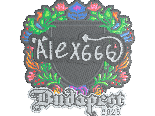 Sticker alex666 (Embroidered) | Budapest 2025