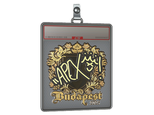 Sticker Slab | apEX (Gold) | Budapest 2025