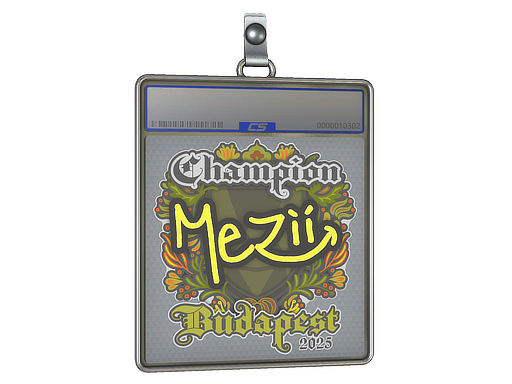 Sticker Slab: mezii (Champion) | Budapest 2025