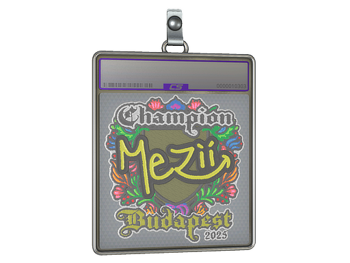 Sticker Slab: mezii (Embroidered, Champion) | Budapest 2025