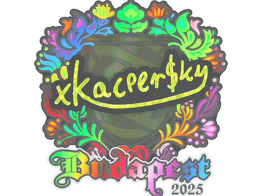 Sticker xKacpersky (Holo) | Budapest 2025