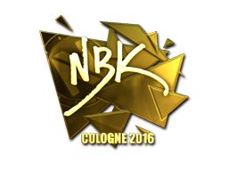 Sticker | NBK- (Gold) | Cologne 2016