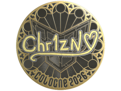 Sticker Chr1zN (Gold) | Cologne 2026