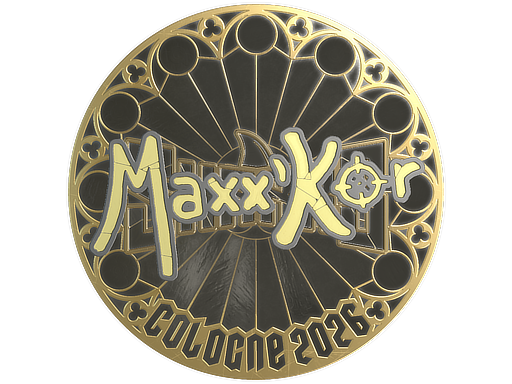 Sticker maxxkor (Gold) | Cologne 2026
