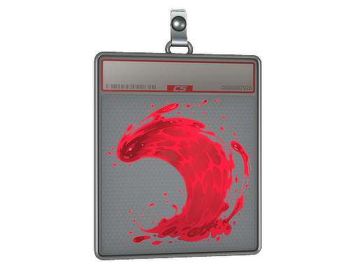Sticker Slab: Ruby Wave (Lenticular)
