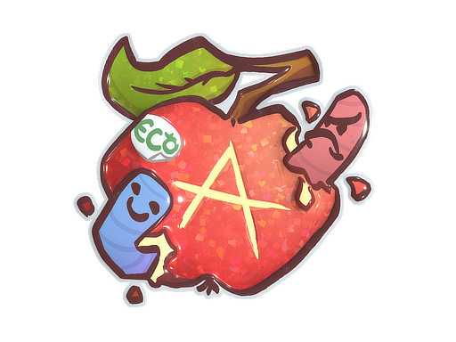 Sticker | Apple A Day (Glitter)