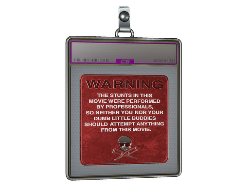 Sticker Slab | WARNING (Foil)