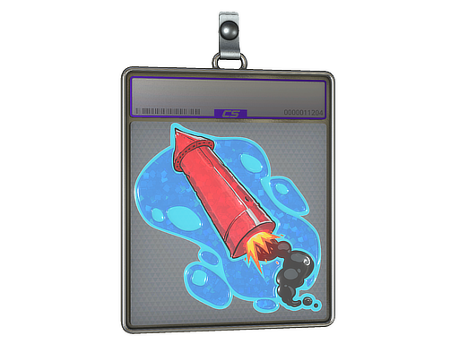 Sticker Slab | Big Red Rocket (Glitter) - CS2 Sticker