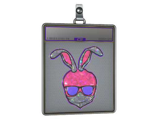 Sticker Slab | Skull Bunny (Glitter)