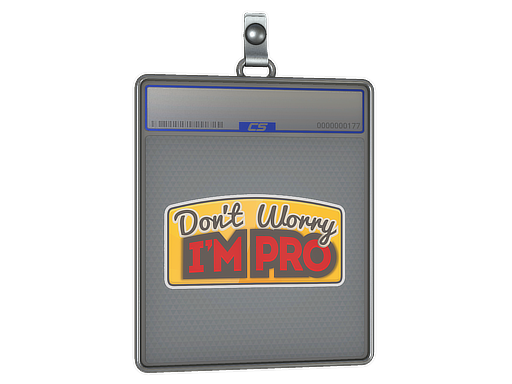 Sticker Slab: Don't Worry, I'm Pro