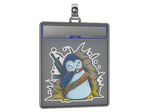 Sticker Slab: War Penguin