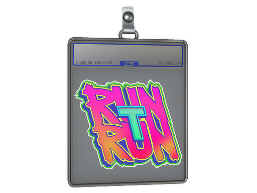 Sticker Slab: Run T, Run