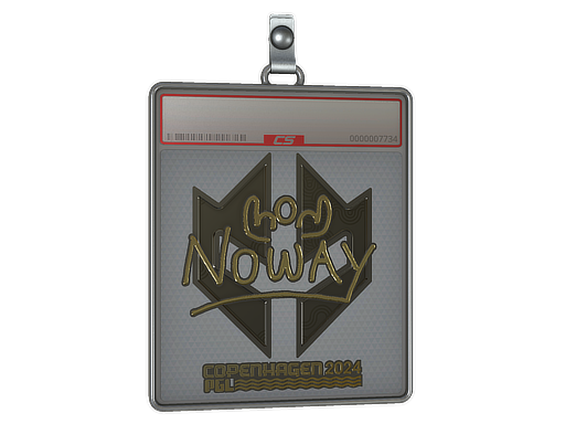 Sticker Slab: noway (Gold) | Copenhagen 2024