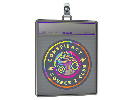 Sticker Slab: Conspiracy Club (Holo)