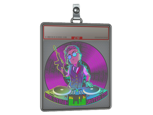 Sticker Slab: DJ Safecracker (Lenticular)