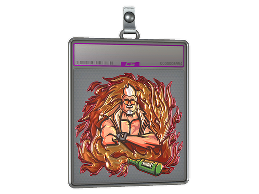 Sticker Slab: Romanov's Fire (Foil)