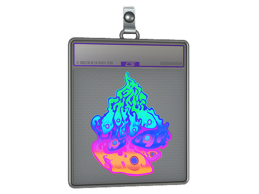 Sticker Slab: Liquid Fire (Holo)