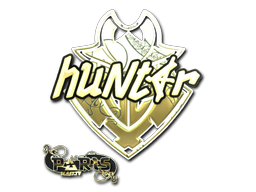 Sticker huNter- (Gold) | Paris 2023
