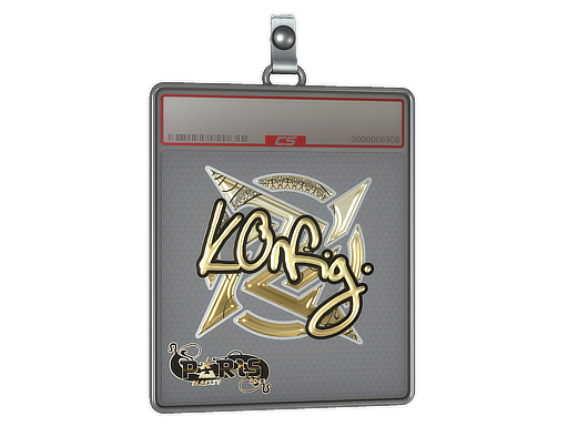 Sticker Slab: k0nfig (Gold) | Paris 2023