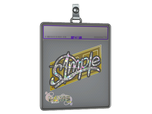 Sticker Slab | s1mple (Glitter) | Paris 2023