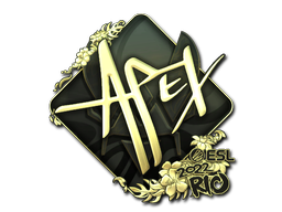 Sticker apEX (Gold) | Rio 2022