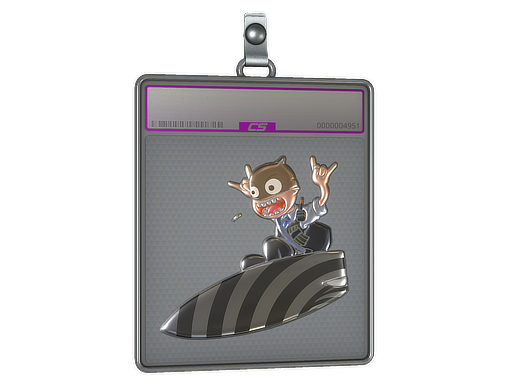 Sticker Slab: Hypnotic Surf K (Foil)