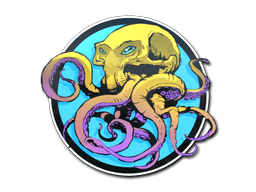 Sticker | Sunset Ocean Tentaskull
