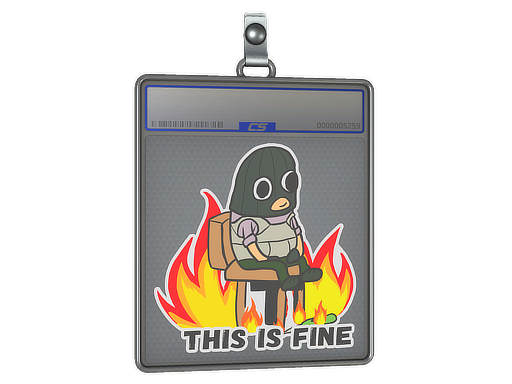 Sticker Slab: This Is Fine (T)