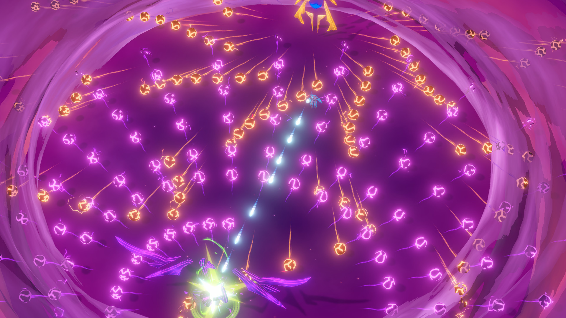 Godstrike review - 'Time' for chaosR 2 Beautiful chaos. Talaal dodges a full screen of projectiles.